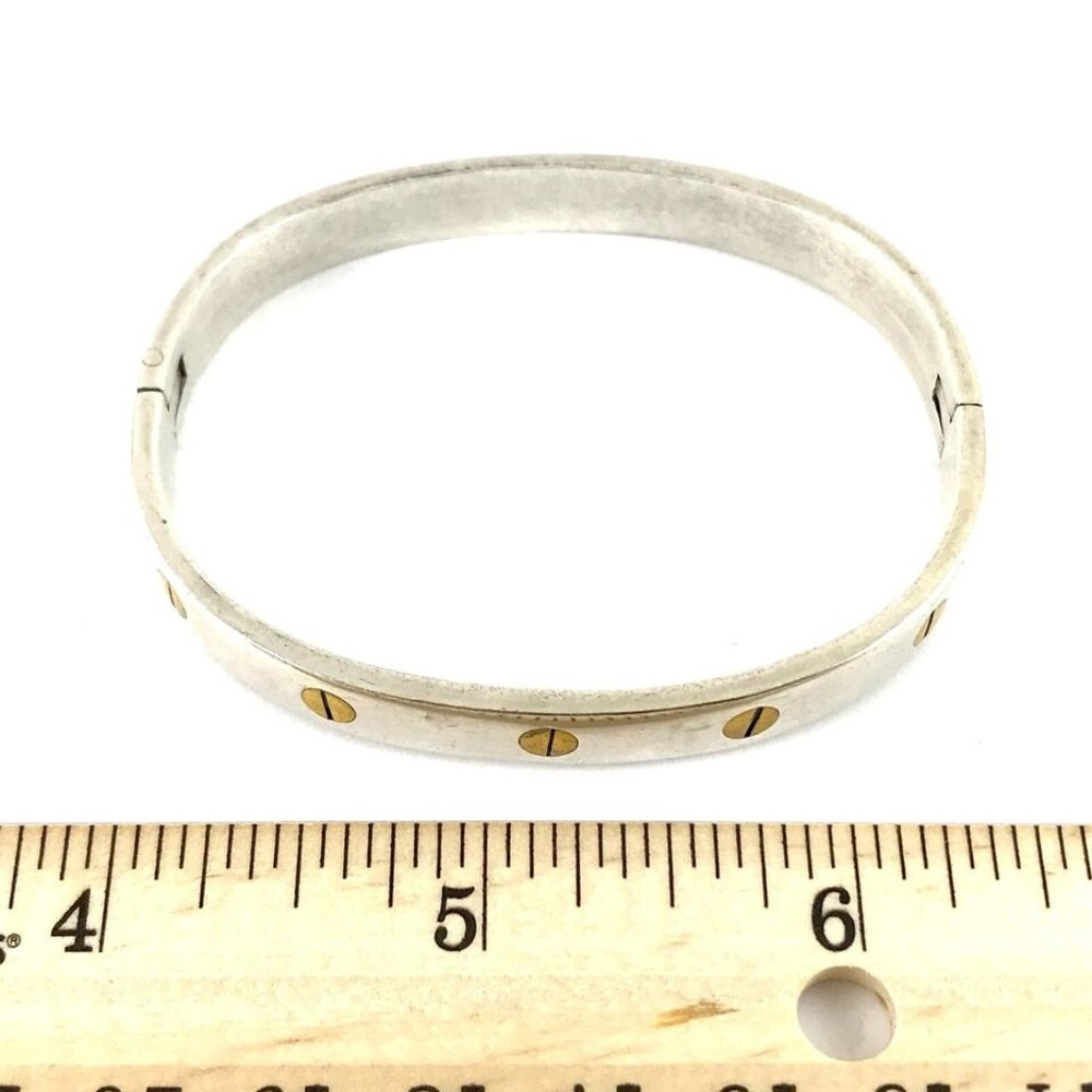 Vintage Taxco Mexico TB-94 Sterling Silver 925 Bangle Bracelet - Picture 3 of 3
